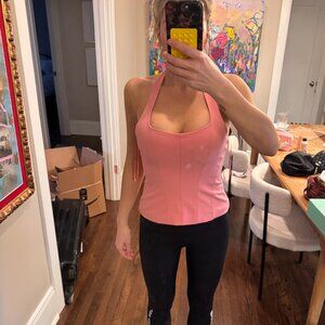 Zara fitted halter neck top M